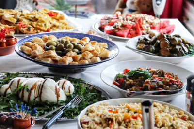 Italian catering buffet by Angela Carnelutti in Zurich with Mediterranean and Neapolitan dishes