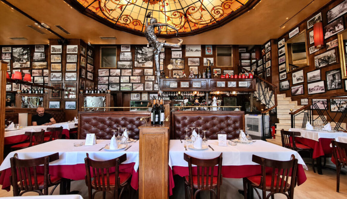 Interior of Bagatelle Marrakech, a classic French brasserie in Marrakech