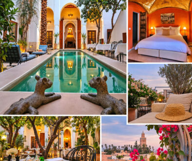 Riad Le Rihani Marrakech courtyard, room, rooftop terrace and Medina views