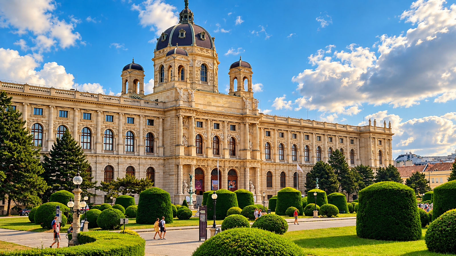 Natural History Museum Vienna and its gardens